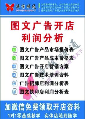 開小型廣告圖文店，能賺錢嗎？